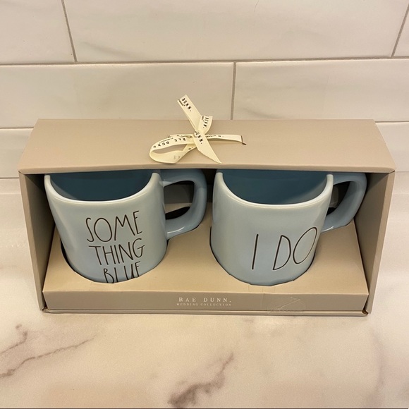 RAE DUNN I Do & Something Blue Wedding Mugs - Picture 2 of 8